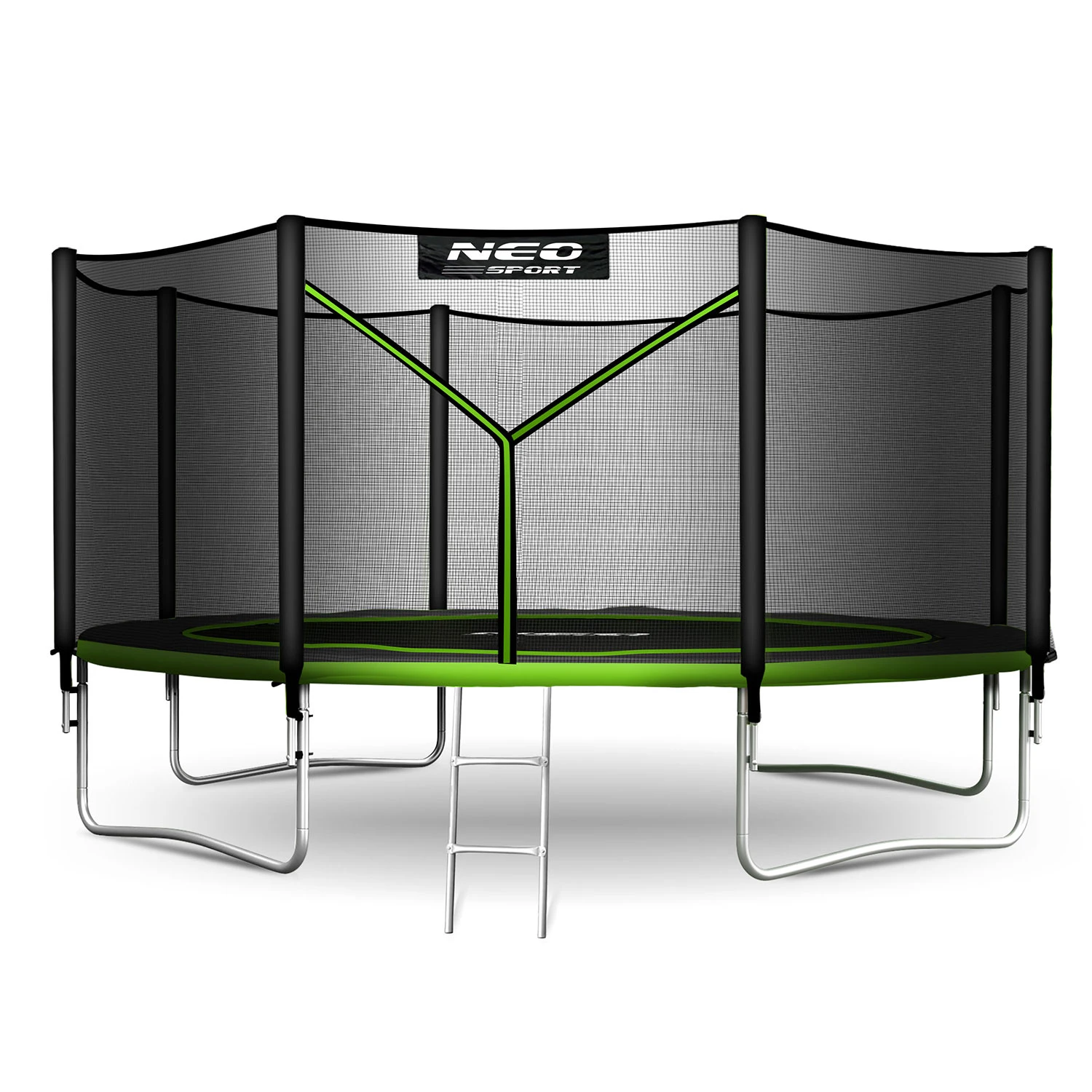Neo-Sport NS-14Z231 Garden Trampoline with Outer Net and Ladder, 435 cm