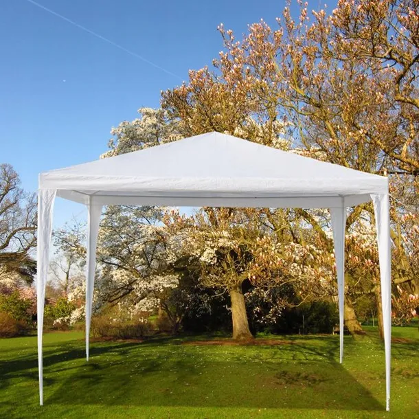 MultiGarden sodo pavėsinė 3x3 m su 4 sienomis, balta
