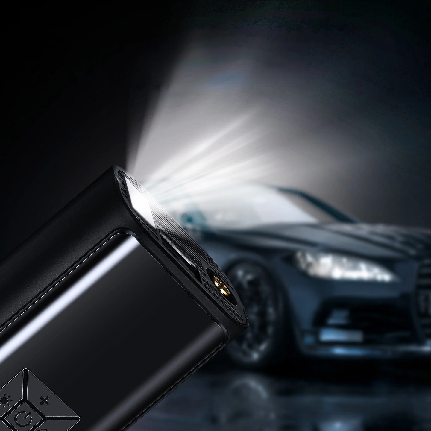 Nešiojamas elektrinis oro kompresorius padangoms 150 PSI, 6000mAh