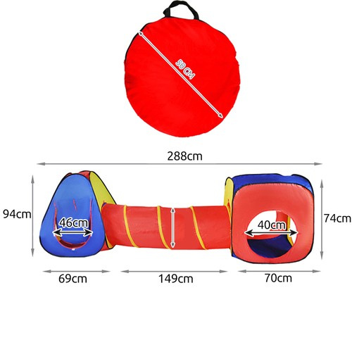 Kruzzel 3in1 Vaikiška palapinė 23871