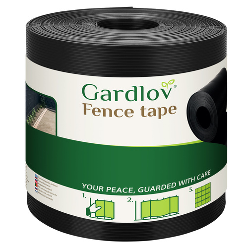 Gardlov Fence Tape 19cmx26m 700g/m2, Anthracite