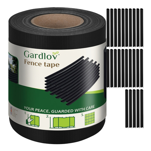 Gardlov Fence Tape 19cm x 35m 450g/m2, Black