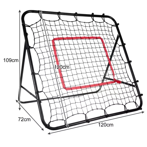 Trizand futbolo vartai / atmuštuvas su taikiniu, 120x120 cm