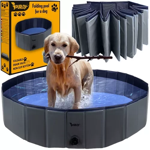 Purlov Foldable Dog Pool / Playpen 120x30 cm