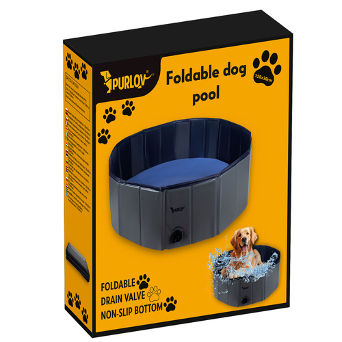 Purlov Foldable Dog Pool / Playpen 120x30 cm