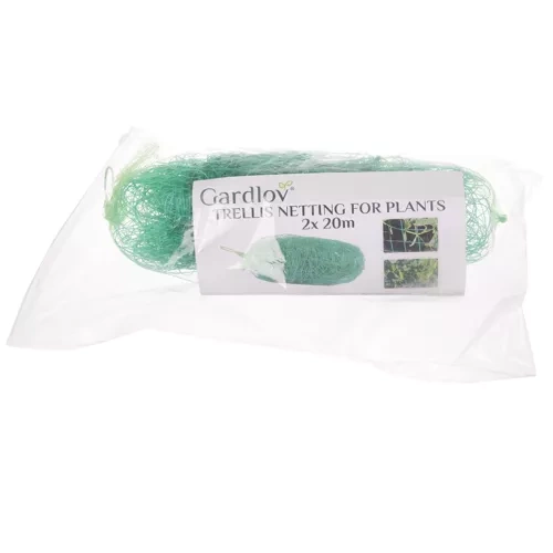Gardlov 00023980 Plant Support Net 2x20m, Green