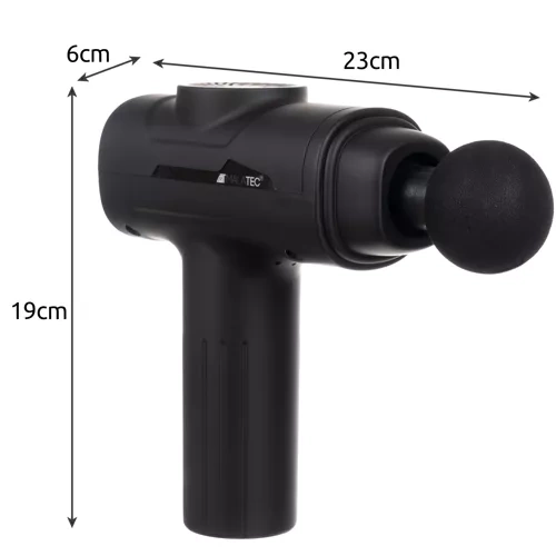 Malatec 00023642 Massage Gun with 8 Attachments, Black
