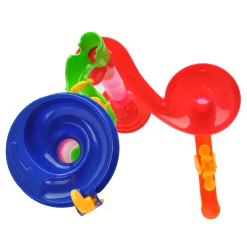 Kruzzel 00023457 3D Marble Run Track with 105 Elements and 30 Marbles