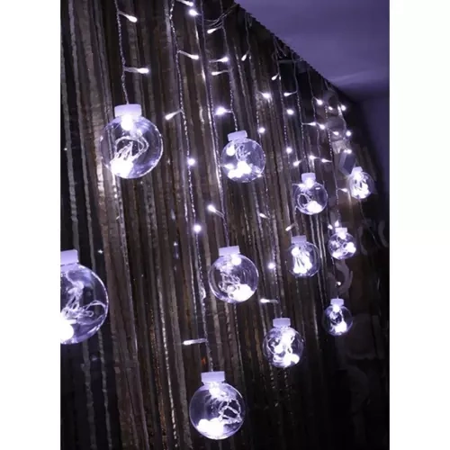 108LED USB light curtain - cool white KŚ19770