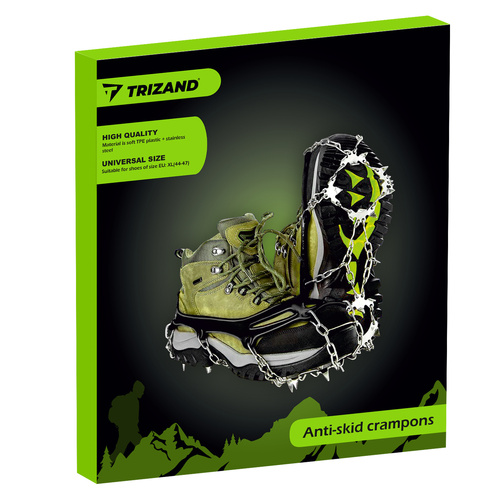 Trizand Anti-Slip Ice Cleats for Shoes, Size XL 44-47