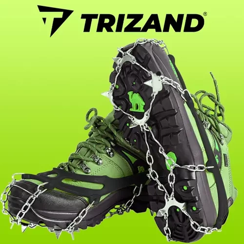 Trizand Anti-Slip Ice Cleats for Shoes, Size XL 44-47