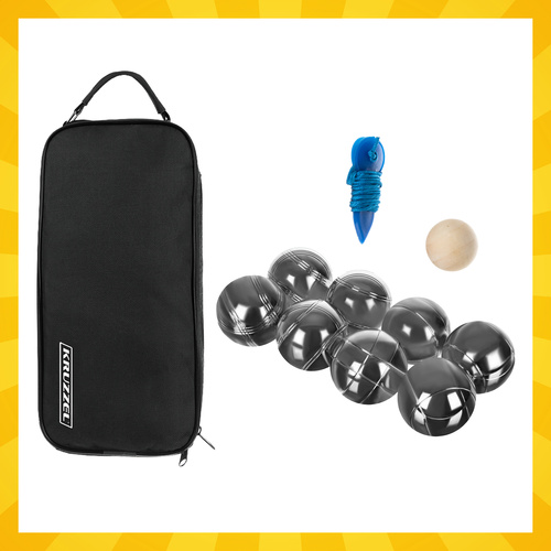 Kruzzel 00022915 Petanque Boules Set (8 Balls + Case)
