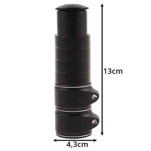 Trizand vairo iškyšos aukštintuvas 28.6 mm, juodas