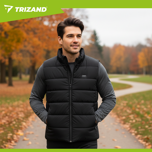 Trizand 26542 USB Heated Vest with 11 Heating Zones, XL