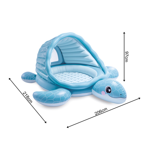 Pripučiamas vaikiškas baseinas su stogeliu Intex 48677NP Turtle Playland