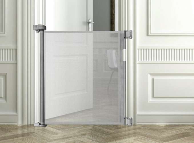 Case 94149 apsauginis barjeras-tinklelis šunims ir katėms, pilkas