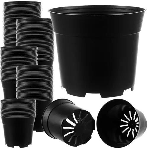 Gardlov plastikiniai sodinukų vazonėliai 2L, 16cm, 500 vnt., juodi