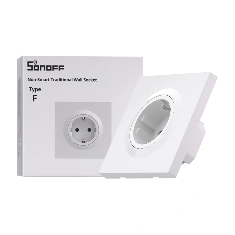 Sieninis lizdas Sonoff WS01STPF-E, F tipo, 4000W, 16A