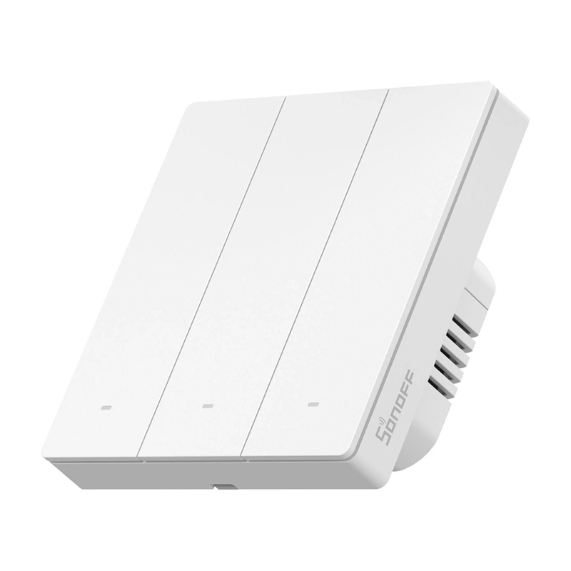 Išmanusis jutiklinis sieninis jungiklis Sonoff ZBM5-3C-86W, 3 kanalų Zigbee