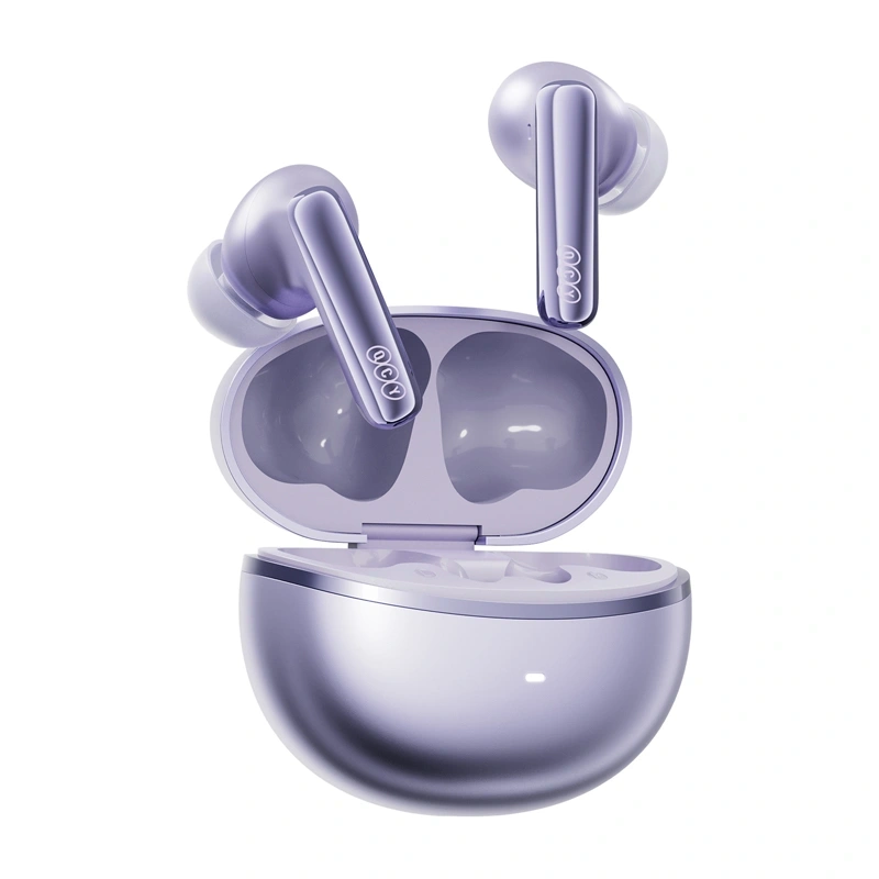 Belaidės ausinės QCY MeloBuds N70 Lite HT18 ANC, violetinės