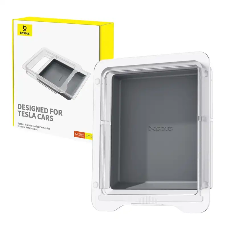 Center Console Storage Box Baseus BS-TS009 Tesla 3/Y Gray