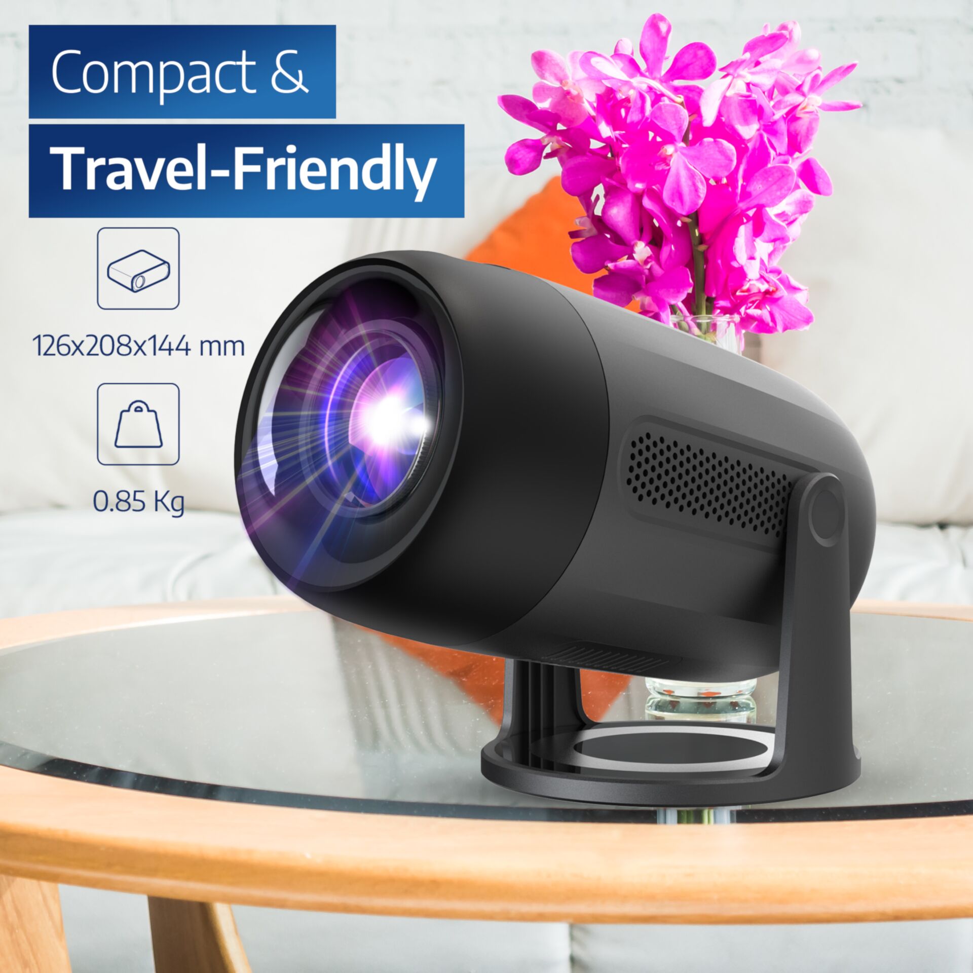 Philips N-150 Full HD projektorius, tamsiai pilkas