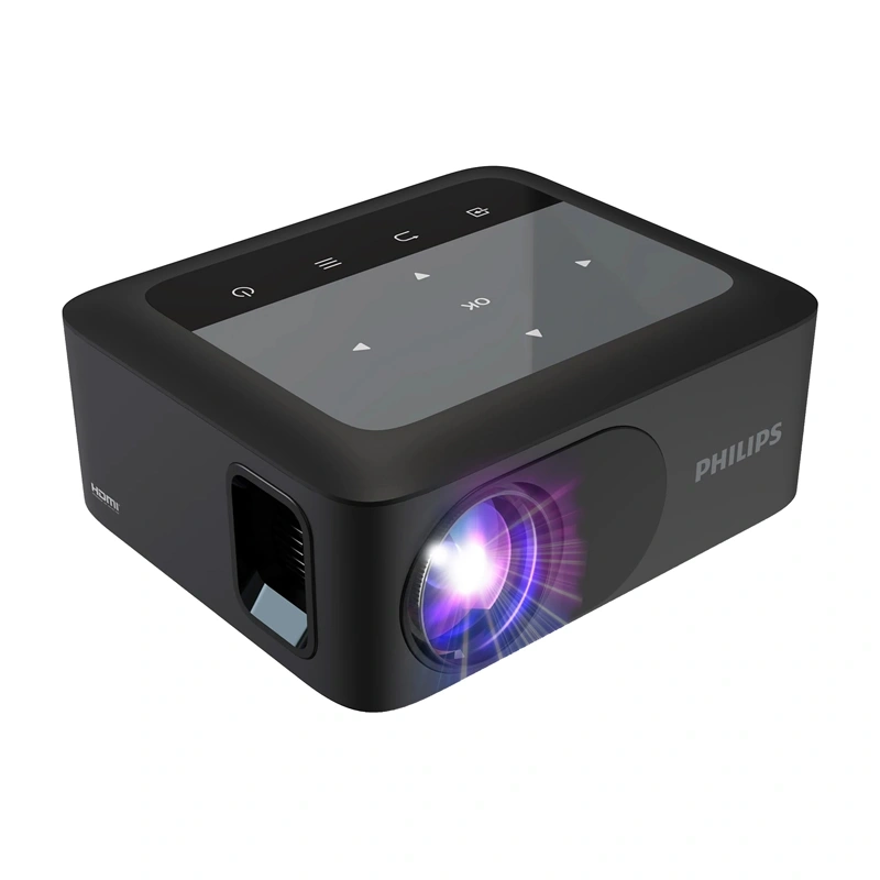 Philips N-110 720p mini projektorius, juodas
