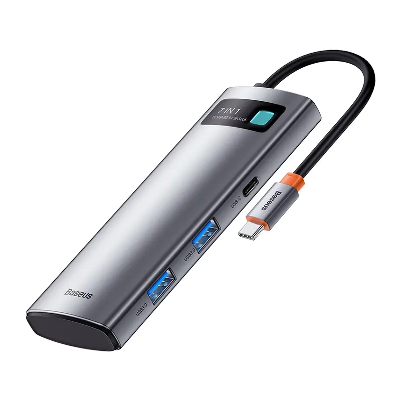 Baseus 7in1 USB-C šakotuvas (2x USB 3.0, HDMI, USB-C PD)