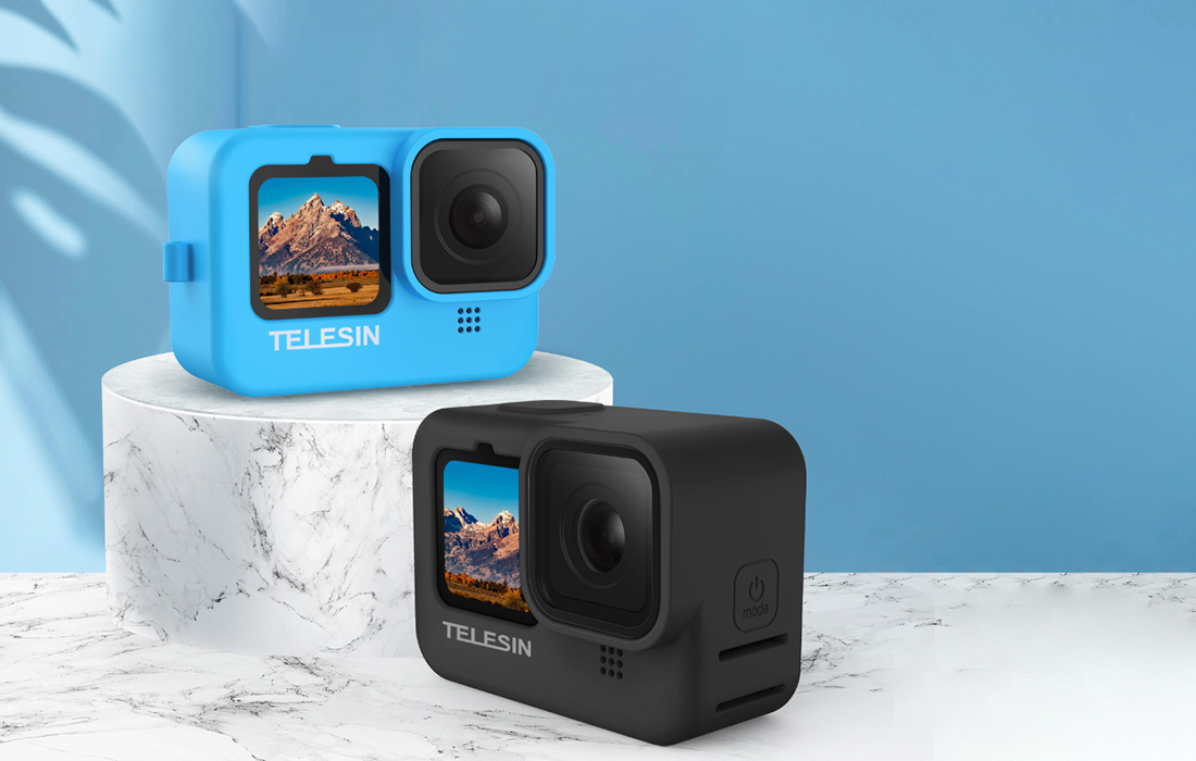 Telesin Silicone Protective Case for GoPro Hero 9 / 10 / 11 / 12 (GP-HER-041-BK), Black