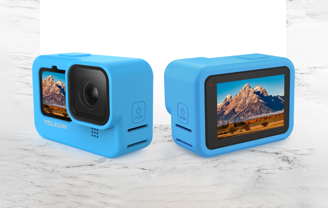 Telesin Silicone Protective Case for GoPro Hero 9 / 10 / 11 / 12 (GP-HER-041-BK), Black