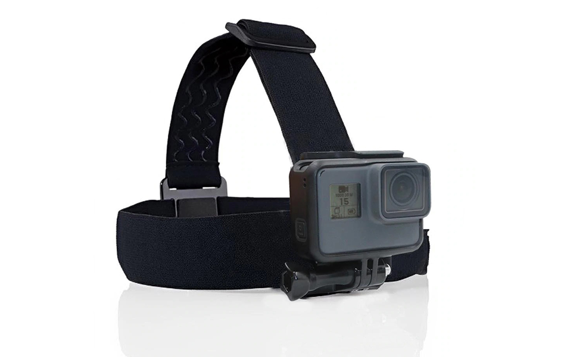 Telesin GP-HMS-T04 Head Strap for Sports Cameras, Black