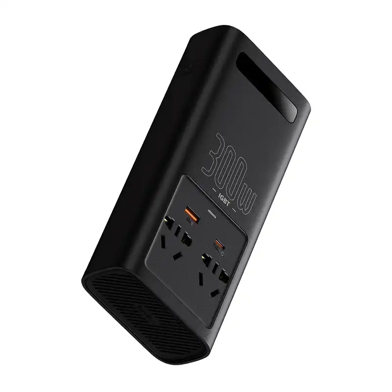 Baseus Power Inverter 300W automobilinis įtampos keitiklis (220V CN/EU), juodas