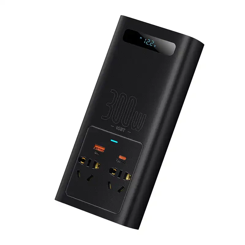 Baseus Power Inverter 300W automobilinis įtampos keitiklis (220V CN/EU), juodas