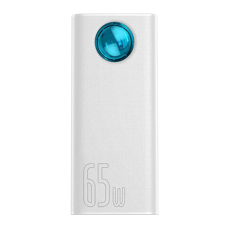 Išorinė baterija Baseus Amblight 30000mAh 65W, balta