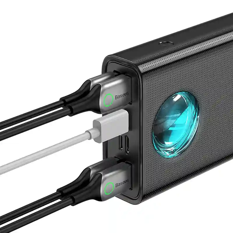 Išorinė baterija Baseus Amblight 30000mAh 65W, juoda