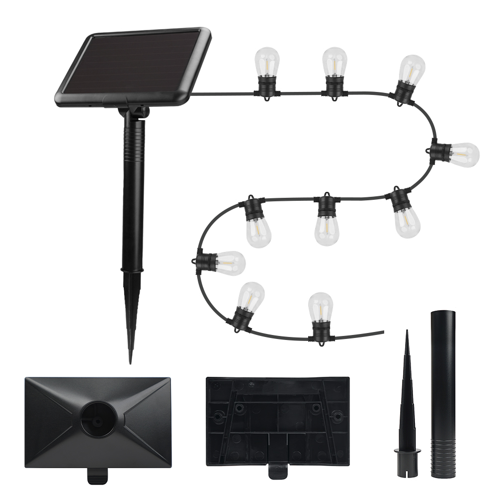 Forever Light SUNARI FLS-60 LED Solar Garland 7.5m 10 Bulbs IP44