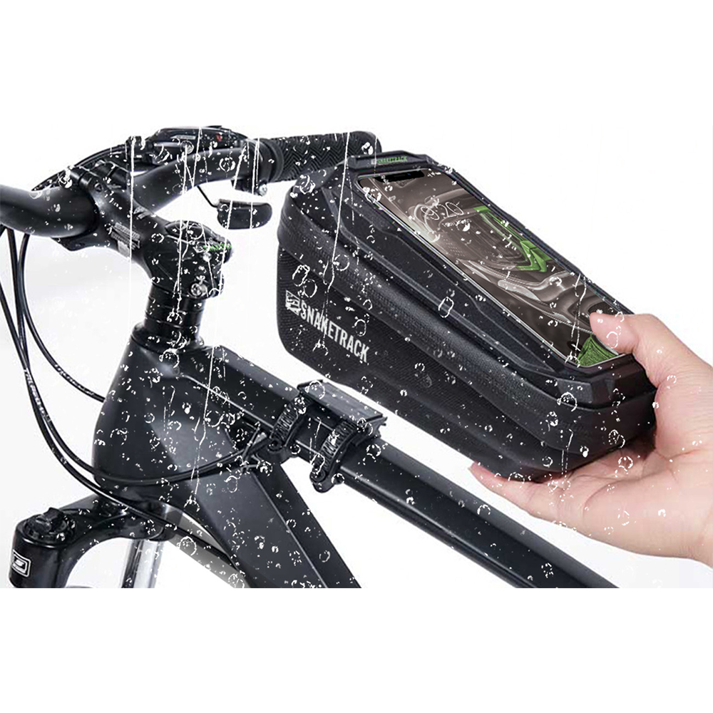 Snake Track ST02 Handlebar Bike Bag with Phone Holder Black
