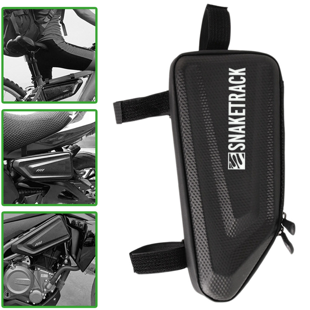 Dviračio rėmo krepšys Snake Track ST01, 1.5L, juodas