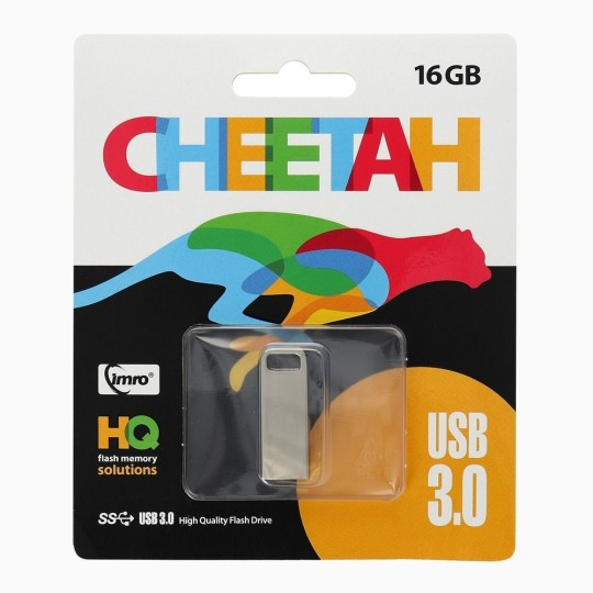 Imro Cheetah 16GB USB 3.0 Flash Drive, blue