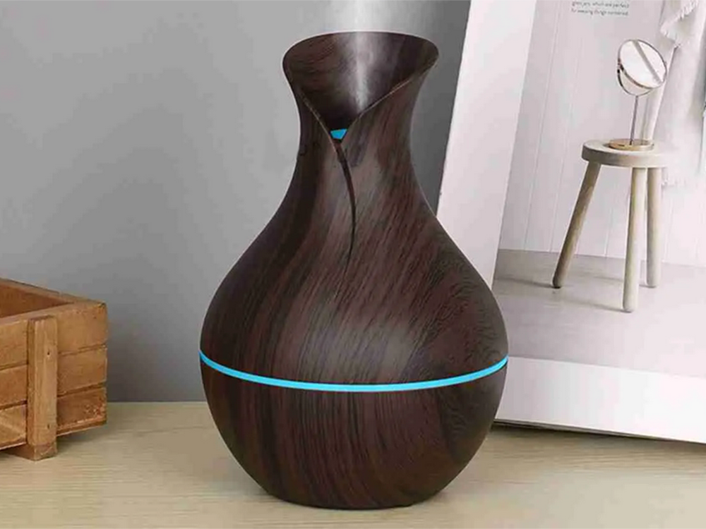 Air Humidifier and Aroma Diffuser, 200 ml, Dark Brown