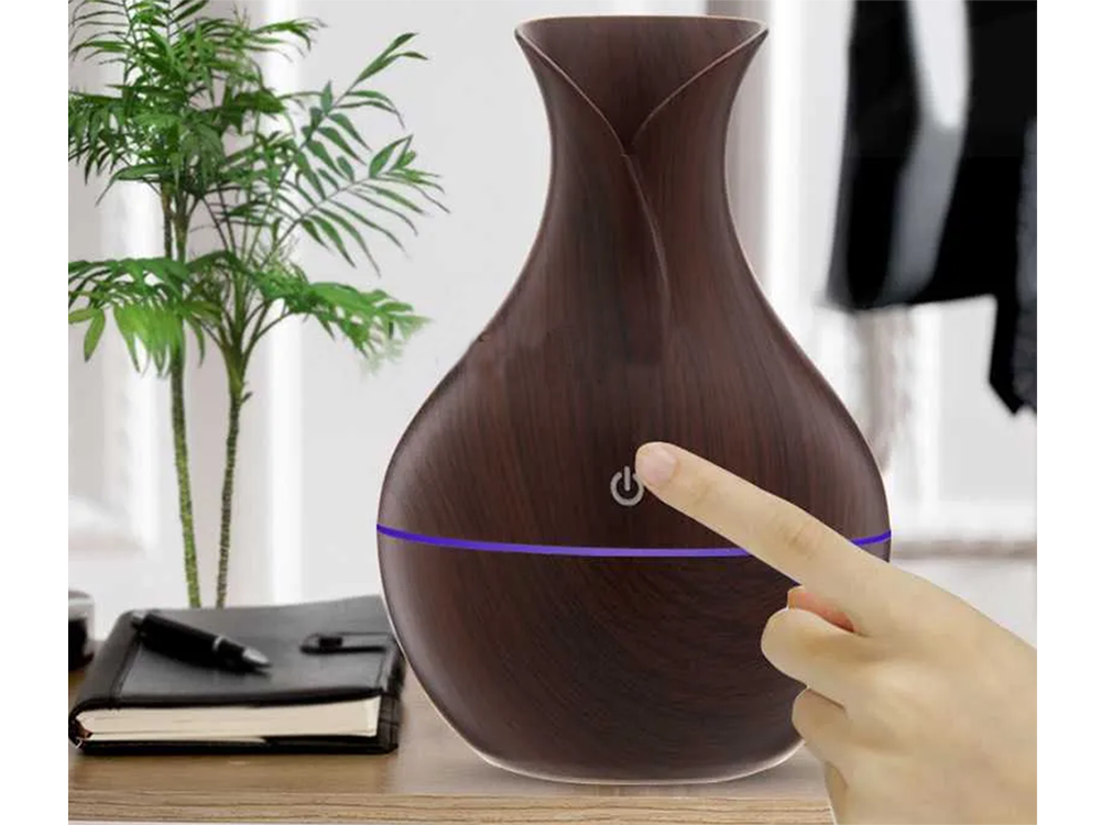 Air Humidifier and Aroma Diffuser, 200 ml, Dark Brown