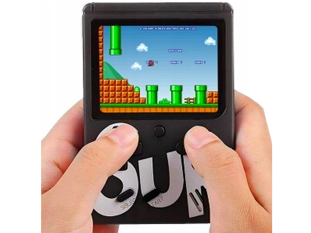 Mini Console Portable, Retro Games, 400 Games, 3.0\", TV Connection, Black