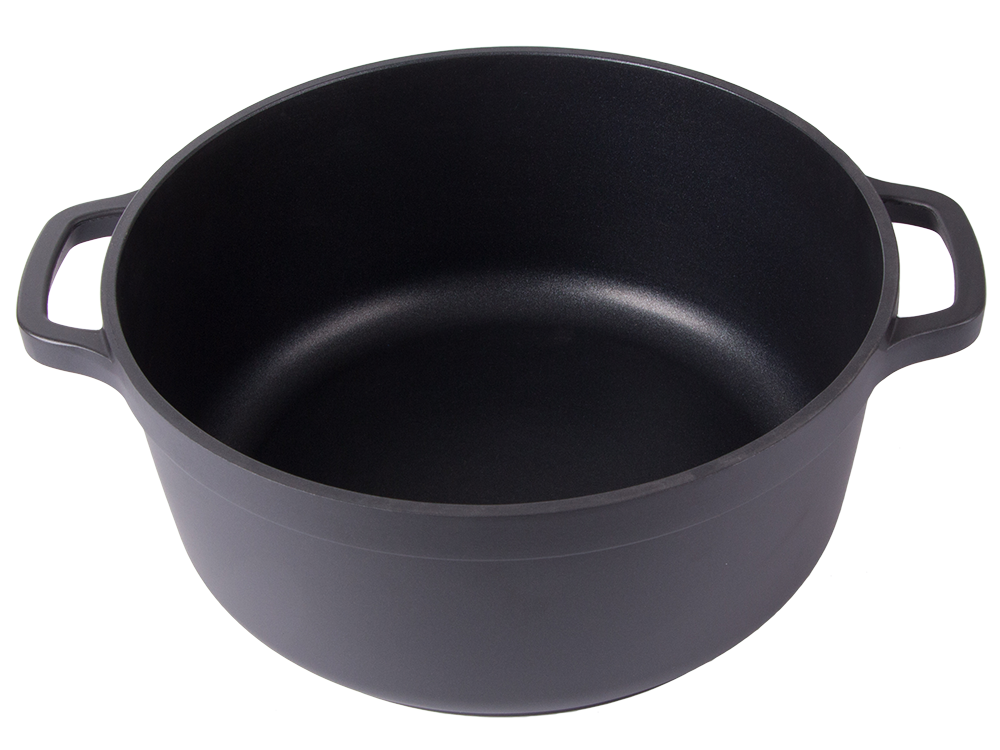 Casserole Roasting Pot with Lid 7L, Non-Stick, Induction & Gas, Black