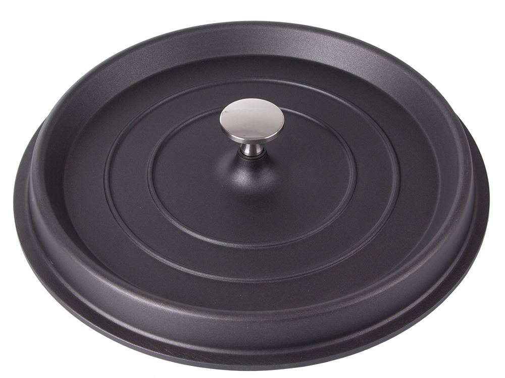 Casserole Roasting Pot with Lid 7L, Non-Stick, Induction & Gas, Black