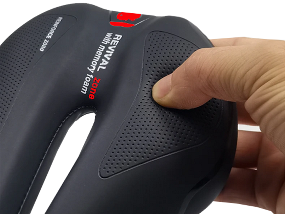 Sports Bicycle Saddle, Soft, 15x28 cm, Black