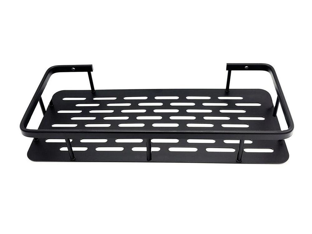 Hanging Metal Shelf for Bathroom and Kitchen Loft, Black