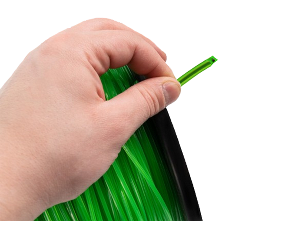 Reinforced Trimmer Line with Wire, Square, 2.4mm, 100m