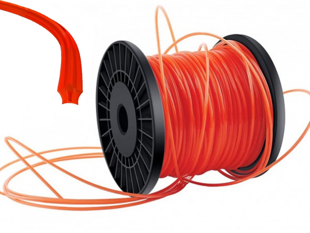 Trimmer Line 2.4mm, Star Profile, 155m, Orange