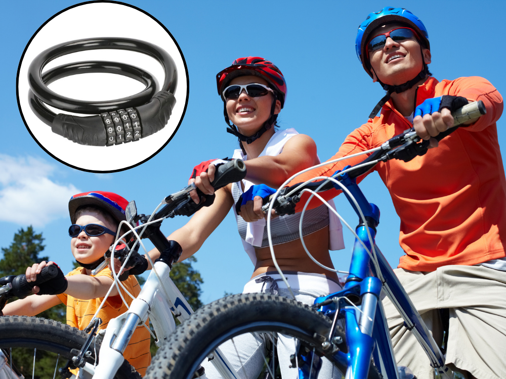 Bicycle Safety Lock Cable Code Four-Digit Cipher