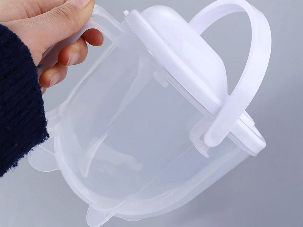 Rice and Grain Washing Bowl with Strainer 1L, Mixed Colors